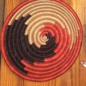 Beige and orange small bowl!